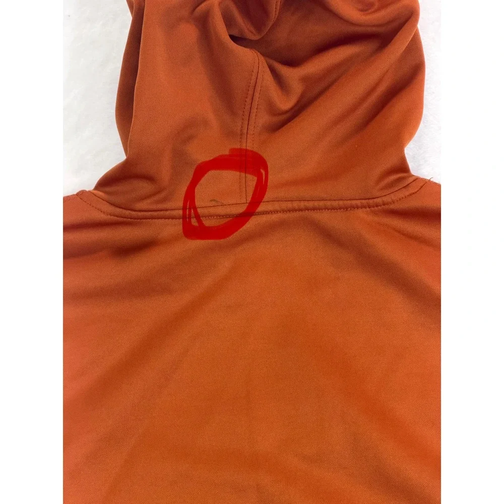Nike Kids Texas Longhorns Therma-FIT Pullover Hoodie Burnt Orange Medium